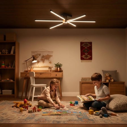 Nova 6 Rose Gold LED Tavan Avize – Kumandalı Dim Edilebilir – Aşağı Işık - 3000K