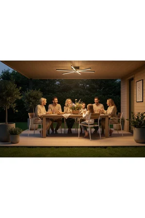 Nova 6 Rose Gold LED Tavan Avize – Kumandalı Dim Edilebilir – Aşağı Işık - 3000K