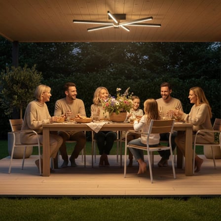 Nova 6 Rose Gold LED Tavan Avize – Kumandalı Dim Edilebilir – Aşağı Işık - 4000K