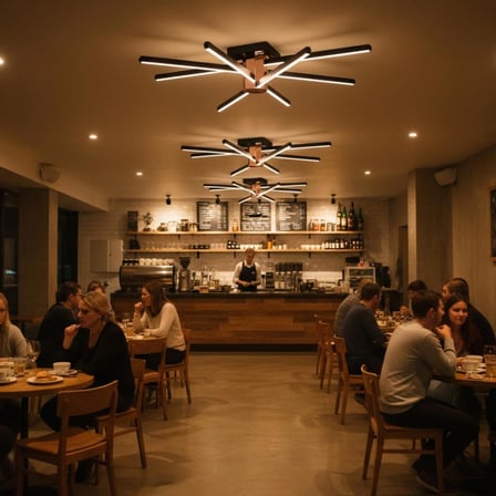 Nova 8 Rose Gold LED Tavan Avize – Kumandalı Dim Edilebilir – Aşağı Işık - 3000K