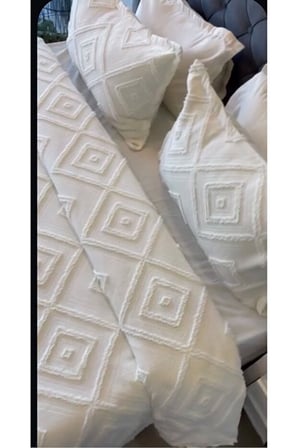 Iskandinav Gri Çift Kişilik Yatak Örtüsü 240 X 260 Cm Ve 2 Adet Yastık