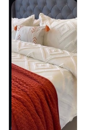 Iskandinav Gri Çift Kişilik Yatak Örtüsü 240 X 260 Cm Ve 2 Adet Yastık