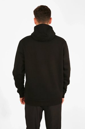 |Kapüşonlu Sweatshirt| Fleto Cep Detaylı Reflektör Baskılı Şardonlu