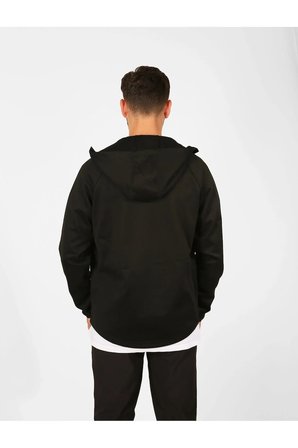 Şardonlu Dalgıç Fermuarlı Dik Yaka Kapüşonlu Sweatshirt/ceket