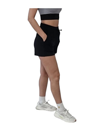 Penye Kısa Şort,Pamuklu Şort, Spor Koşu Fitness Şortu, Terletmez Rahat Kumaş