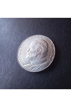 1996 Vatikan 50 lire ( Papa John Paul II ) çil Eski yabancı madeni para