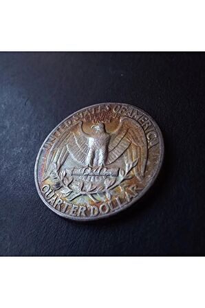 1961 Amerika Quarter dollar (GÜMÜŞ/PATİNALI/NADİR/ÇÇT) Eski yabancı madeni para