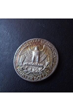 1961 Amerika Quarter dollar (GÜMÜŞ/PATİNALI/NADİR/ÇÇT) Eski yabancı madeni para