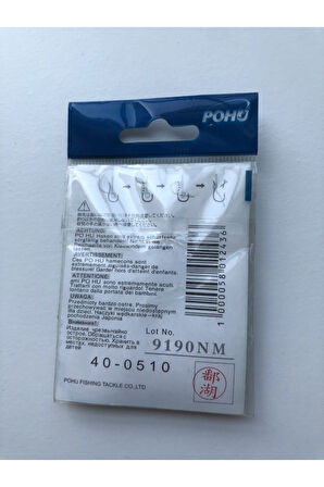 Uzun Pala Delikli Sap 2 Numara 21'li Paket Parlak Mavi M-9946 Sb Baitholder Olta Iğnesi