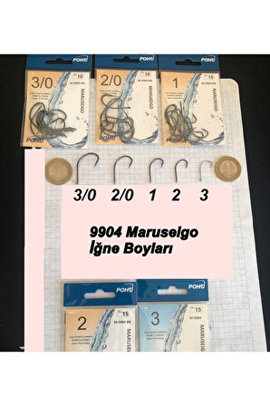 Maruseigo 3/0 Numara 10'lu Paket M-9904 Bn Olta Iğnesi