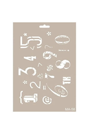 Ma58 Mix Media Stencil