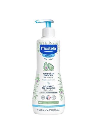 Mustela Göz Yakmayan Avokado Özlü Yenidoğan Uyumlu Saç ve Vücut Şampuanı 500 ml