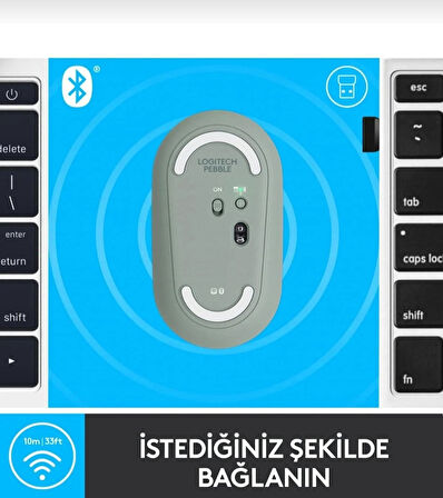 Logitech M350 MOUSE yesil