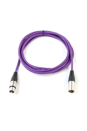 20 Metre Mor Renk Xlr-xlr Mikrofon Kablosu | Sahne & Stüdyo Için Profesyonel Stereo Ses Kablosu