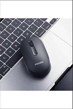 Philips M402 SPK7402 Sessiz Siyah Kablosue Wireless Mouse ( USB Alıcılı )