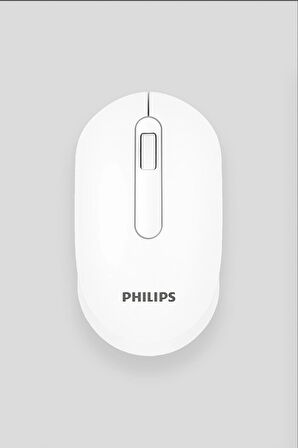 Philips M402 SPK7402 (SESLİ TUŞLU) Wireless Kablosuz Mouse Usb Alıcılı 1600 Dpi Beyaz