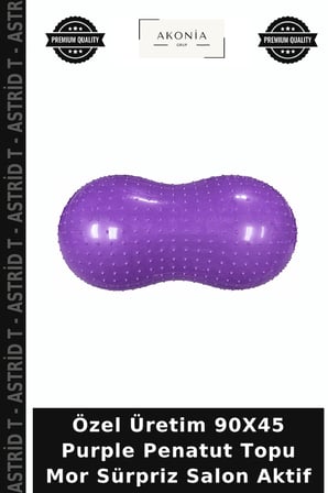 Özel Üretim 90X45 Purple Penatut Topu Mor Sürpriz Salon Aktif