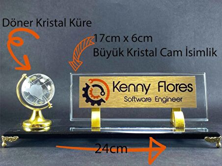 Masaüstü İsimlik | Masa İsimliği Dünyalı | Ofis Masa İsimliği | Kişiselleştirilebilir Ofis Masa İsimliği