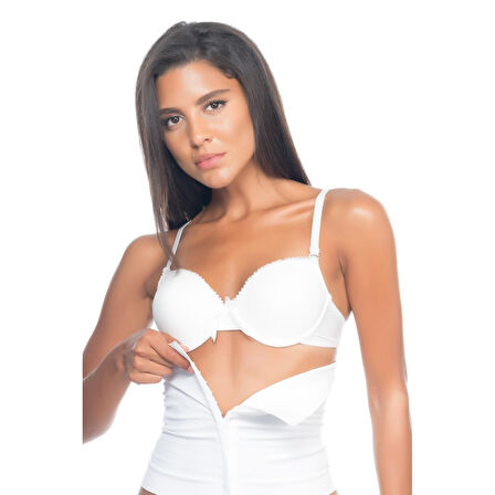 Beyaz Mı Emay 2026 Agraflı Korse