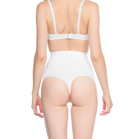 Beyaz Mı Emay 2054 Masajlı String Korse