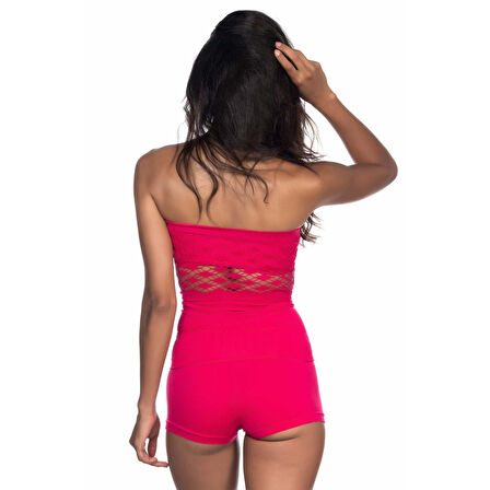 Fuşya Mı Emay 5035 Fantazi Straplez Atlet Korse