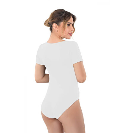 Beyaz Mı Emay 1926 Soft Yarım Kollu Body