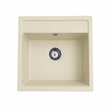 GRANİT EVİYE 56X50 KREM MUTFAK EVİYESİ