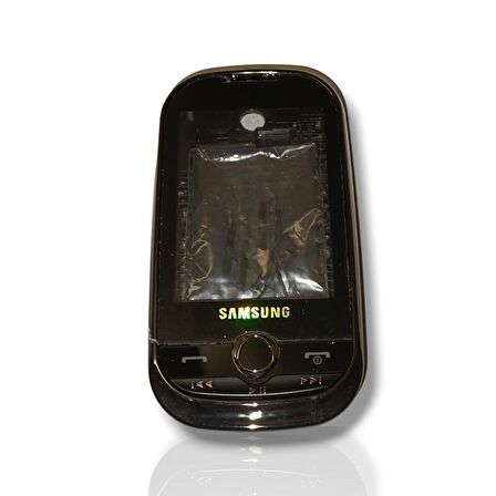 Samsung M5650 Kasa Samsung Galaxy M5650 Uyumlu Siyah Renk Orta Kasa Ön Arka Kapak Tuş Takımı