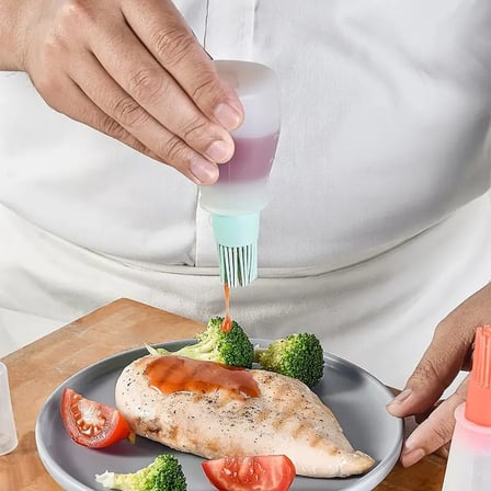 Özel Üretim Ucu Fırçalı Yağdanlık Fonksiyonel Şişe Akıllı Mutfak Yemek Hazırlık