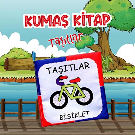 Tox Taşıtlar Kumaş Sessiz Kitap T050 - Bez Kitap , Eğitici Oyuncak , Yumuşak ve Hışırtılı