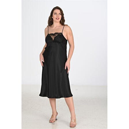 MARSiLYAN- 2li Siyah Sabahlık Takımı Bigsize 6221