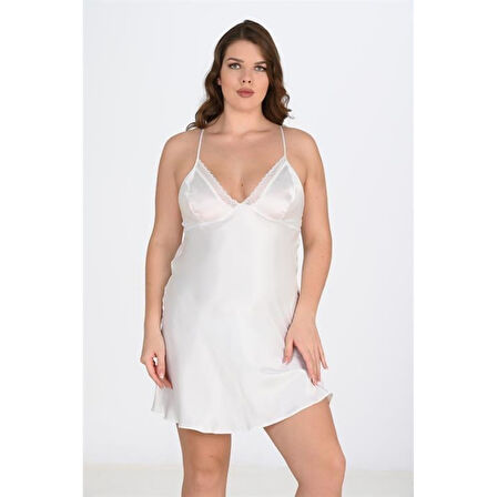 MARSiLYAN- 2'li Beyaz-pembe Sabahlık Takımı Bigsize 6210