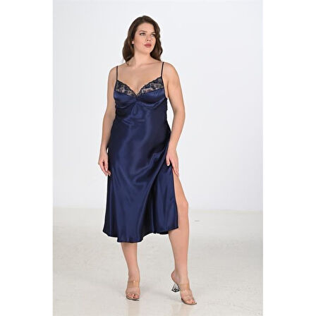 MARSiLYAN- 2li Lacivert Sabahlık Takımı Bigsize 6228