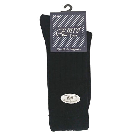 Emre Erkek Lastiksiz Diyabetik Yün Çorap