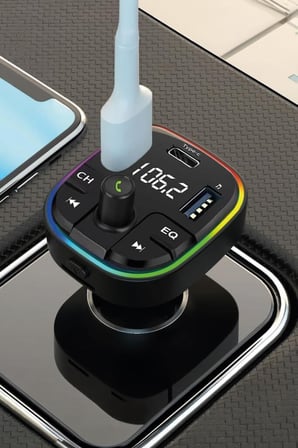 Transmitter Şarj Özellikli Dijital Göstergeli Bluetooth G11 Siyah Aksesuar Seyahat Enerji