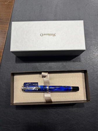 Pelikan M805 Blue Dunes Dolma Kalem EF Uç 