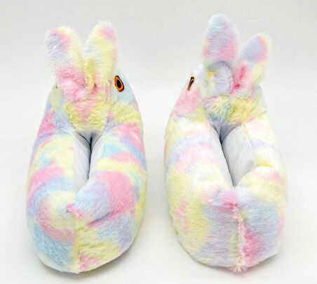 Kadın Kız Çocuk Kombin Hayvanlı Tavşanlı Panduf Ev Botu