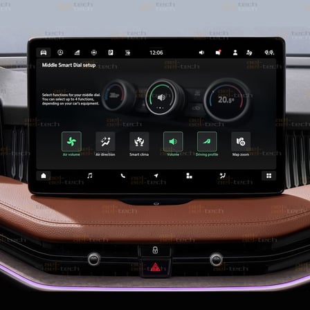 Skoda Superb Uyumlu 13" Navigasyon 9h Mat Görünüm Nano Koruyucu 2024-2026