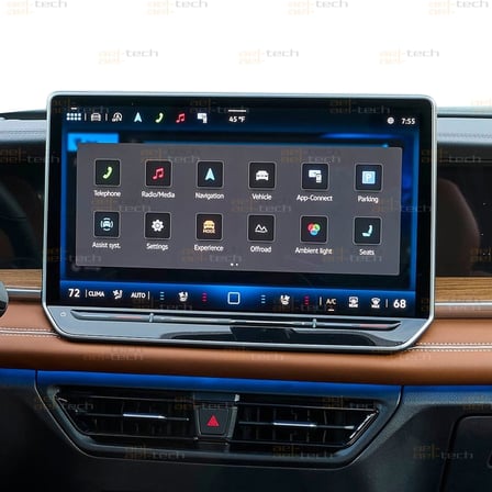 Volkswagen Tiguan Uyumlu 12,9" Navigasyon 9h Mat Görünüm Nano Ekran Koruyucu 2024-2026