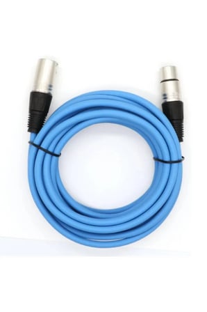 20 Metre Mavi Xlr-xlr Mikrofon Kablosu | Profesyonel Stereo Ses Kablosu – Sahne & Stüdyo Kullanımı