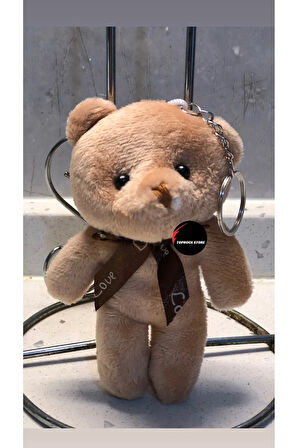 Sevimli Ayıcık Peluş Oyuncak Anahtarlık Uyku Arkadaşı Hediyelik 12 CM