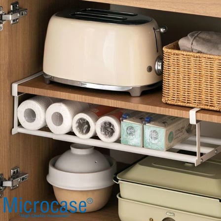 Microcase Dolap içi Ekstra Alan için Metal Ayakkabı Standı 10x20x40-65 CM 4 ADET AL5457 - BEYAZ