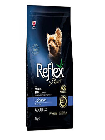 Reflex Plus Mini Ve Küçük Irk Yetişkin Köpekler Için Somonlu Köpek Maması 3 Kg