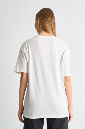 ALEXANDERGARDI Baskılı Bisiklet Yaka Kadın T-shirt