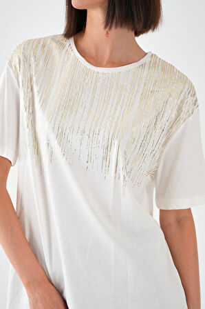 ALEXANDERGARDI Baskılı Bisiklet Yaka T-shirt