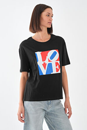 ALEXANDERGARDI Baskılı Basic Kadın T-shirt