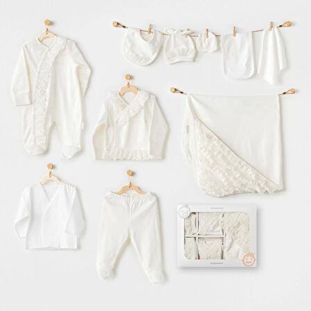 Eterella Newborn Chic Girl 10'lu Hastane Çıkışı Ekru