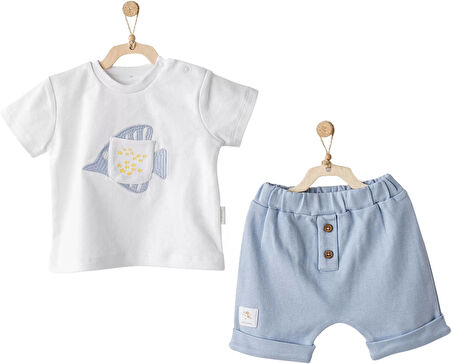 Eterella Ocean İs My Happy Place 2'li Bebe Takım Blue