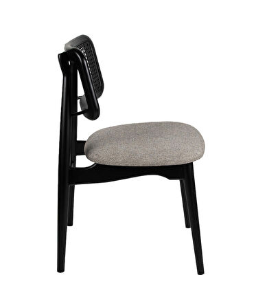 Mabel Siyah Ahşap Sandalye