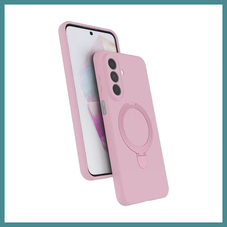 Trendexa Samsung Galaxy A27 5G Regal Magsafe Standlı Kapak - Açık Pembe MAC